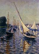 Gustave Caillebotte Regatta at Argenteuil oil painting reproduction